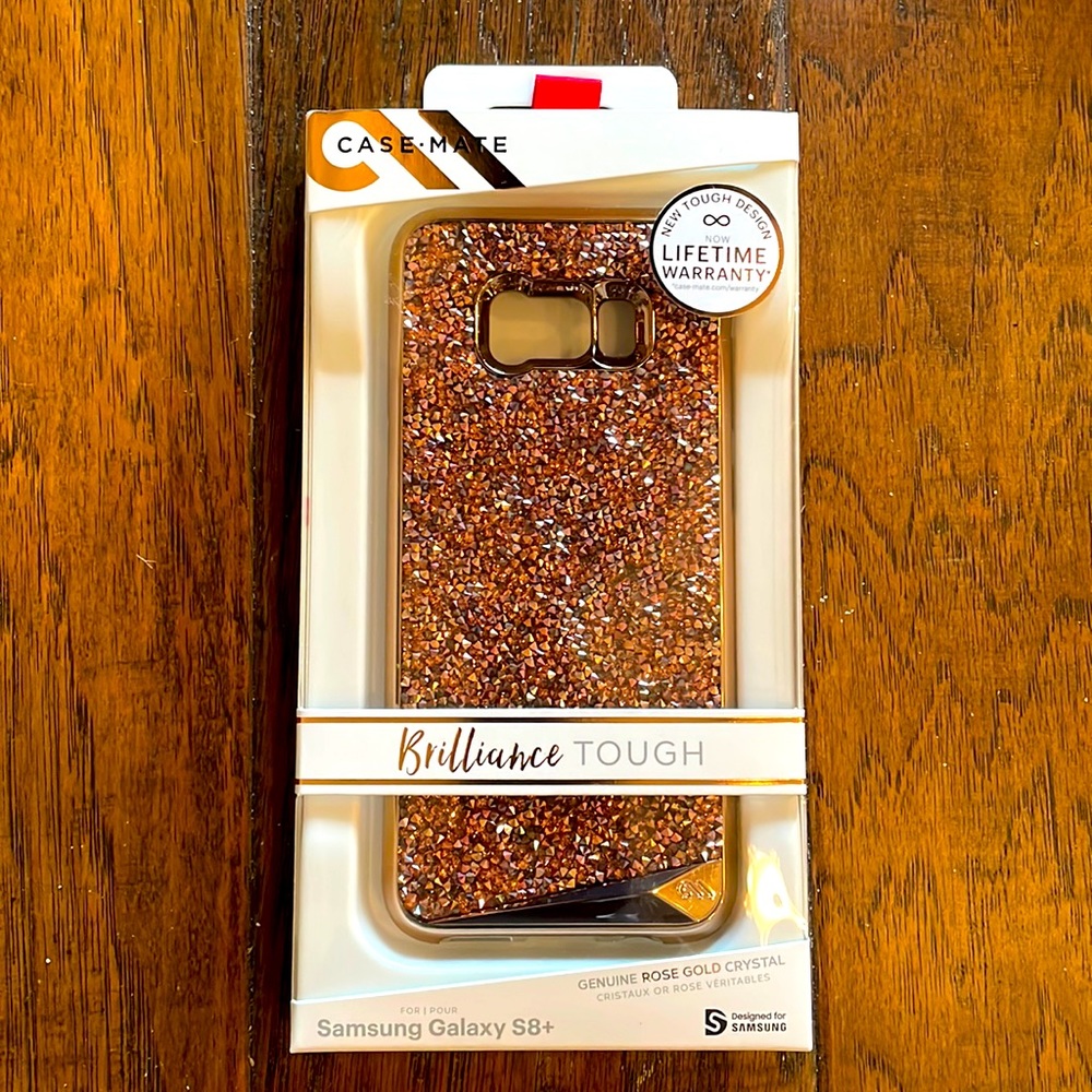 Samsung Galaxy S8+ Brilliance Tough Phone Case-Rose Gold